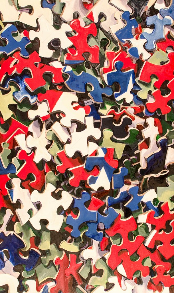 Flag on puzzle, 2012   